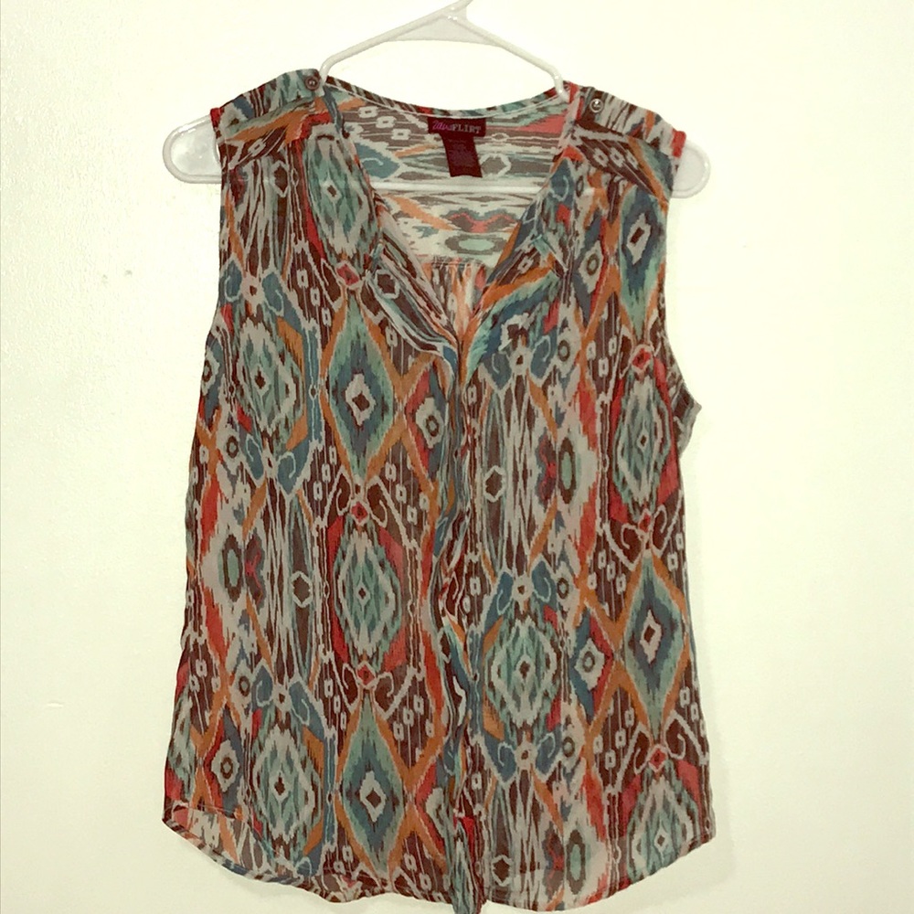 !!!Ultra Flirt short sleeve shirt size S